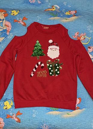 Новогодний свитшот 128-134р waikiki