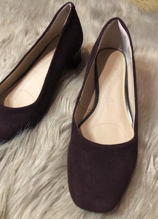 Удобные женские туфли сливового цвета footglove5 фото