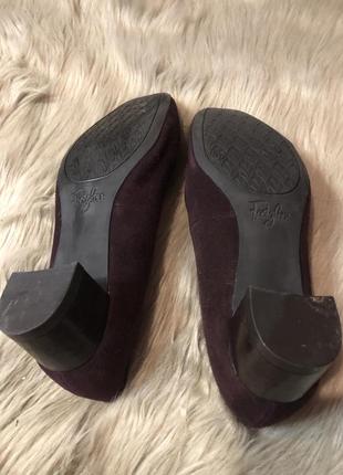 Удобные женские туфли сливового цвета footglove6 фото
