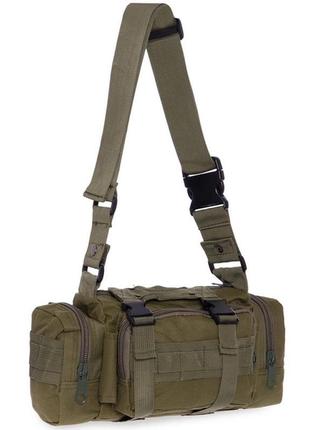 Армейский рюкзак тактический 50-55 литров зсу рюкзак с подсумками походный штурмовой рюкзак олива9 фото