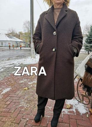 🛍zara.демісезонне пальто з вяленої вовни