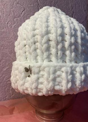 Тепла шапка handmade4 фото
