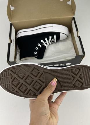 Кеды converse chuck taylor all star lift hi 560845c black текстиль, оригинальные кеды конверс4 фото