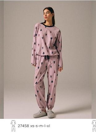 Женский домашний костюм hays размер m лиловый цвет 9322