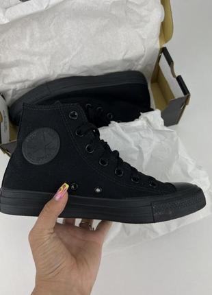 Кеди converse chuck taylor all star hi black monochrome m3310c