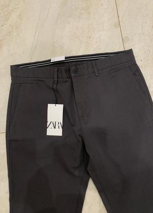Новые брюки zara мужские серые классические брюки2 фото