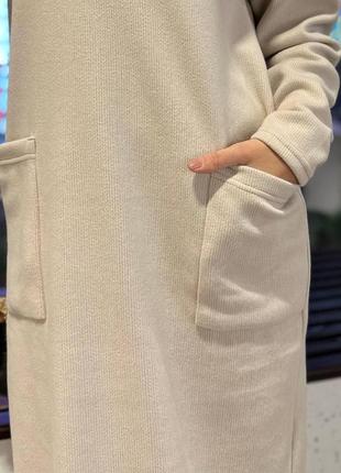 Платье теплое из ангоры с карманами осень-зима норма и батал9 фото