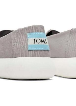 Жіночі сірі сліпони toms alpargata mallow, мокасини toms, cліпони toms3 фото