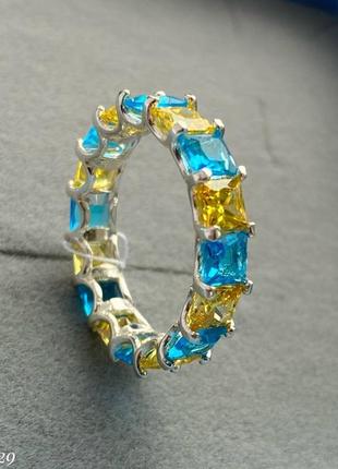 Серебряная кольца патриотическое кольцо