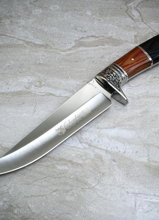 Нож охотничий columbia g46 с фиксированным клинком туристический нож большой в нейлоновых ножнах2 фото