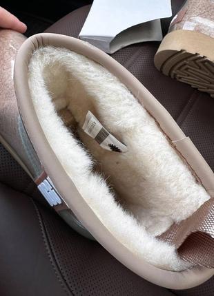 Уггі угги уги угі ugg classic mini clear beige  premium6 фото