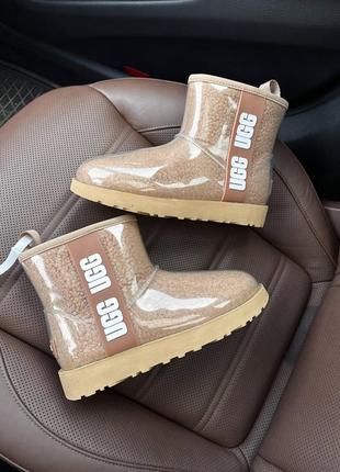 Уггі угги уги угі ugg classic mini clear beige  premium