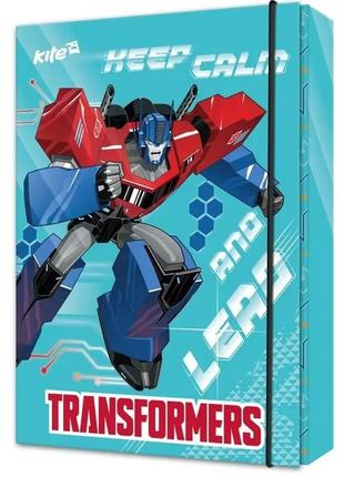 Папка для тетрадей на резинках kite transformers tf17-210, в5