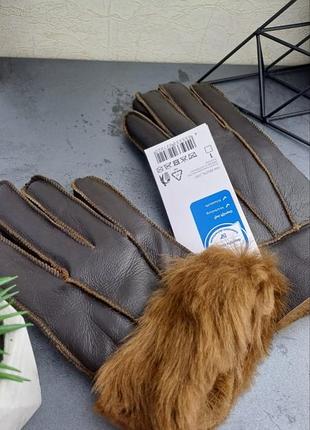 Натуральные кожаные фирменные esmara эсмара перчатки перчатки варежки пальчата1 фото