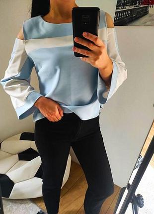 Стильна блуза блакитна /туреччина