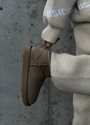 Угги угги угги ugg ultra mini beige2 фото