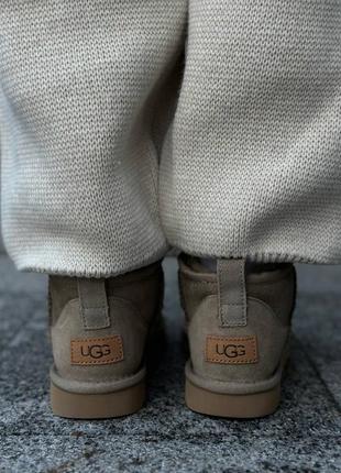 Угги угги угги ugg ultra mini beige9 фото