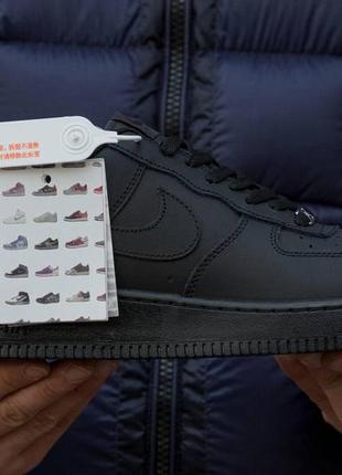 Женские кроссовки nike air force 1 all black 36-37-415 фото