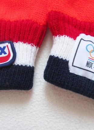 Шикарные винтажные тёплые перчатки олимпийские игры unox 💜❄️💜3 фото