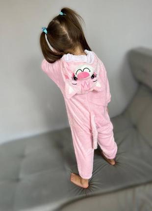Дитячий кігурумі рожевий котик, піжама для малюків3 фото