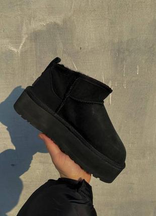 Premium угги уги угі уггі ugg ultra mini platform black