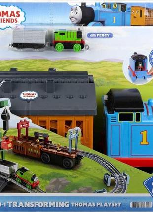 Ігровий набір залізниця томас-трансформер 2 в 1 thomas & friends (gxh08)2 фото