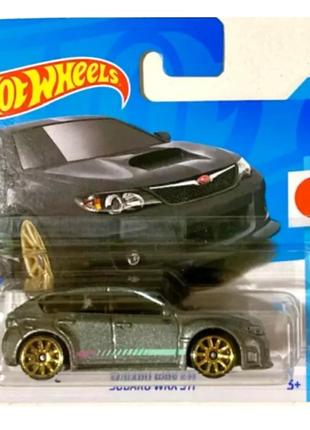 Машинка хот вілс 1:64 subaru wrx sti колекція hw j-imports hot wheels mattel hkk63