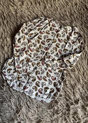 Блузка з ящірками. р.34. h&m.