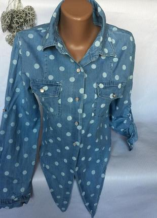 Легка сорочка в горох