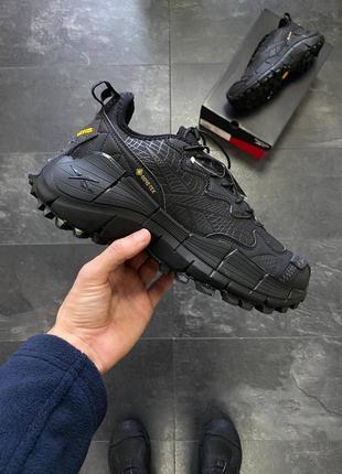 Чоловічі водостійкі термо кросівки до - 15°❄️reebok zig kinetica termo gore-tex, black