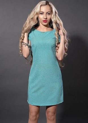 Сукня жіноча літня коротка з натурального тонкого котону, молодіжна сукня з принтом, модель 277-7