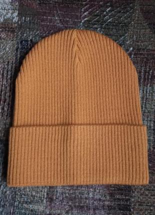 Шапка демисезон горчица унисекс