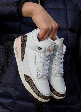 Мужские кроссовки nike air jordan retro 3 neapolitan dark mocha 40-41-42-43-44-45-46
