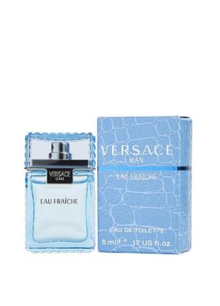 Оригинальный мини versace man eau fraiche 5 ml (уверсаче фреш ) туалетная вода1 фото