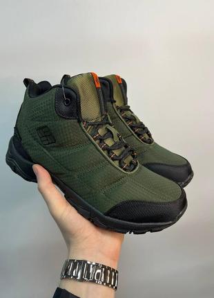 Мужские водостойкие термо кроссовки до - 21°❄️ columbia waterproof gore-tex, khaki2 фото