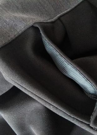 Черные брюки с серым поясом р. s10 фото