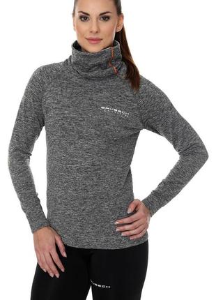 Спортивная кофта женская brubeck fusion (ls13550) grey l