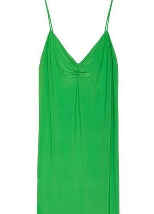 Зеленое миди платье zara с бумажной биркой4 фото
