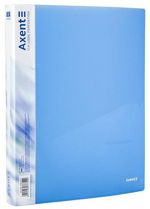 Папка на 4 кільцях axent 1208-22-a, а4, 35 мм, синя