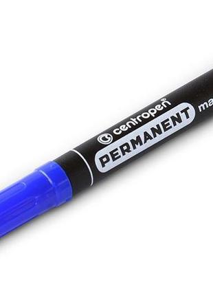 Маркер permanent ц. синій centropen 8566/03