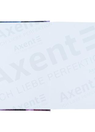 Нотатник axent flora 8423-25-a, а4, 192 аркуші, клітинка, фіолетовий2 фото