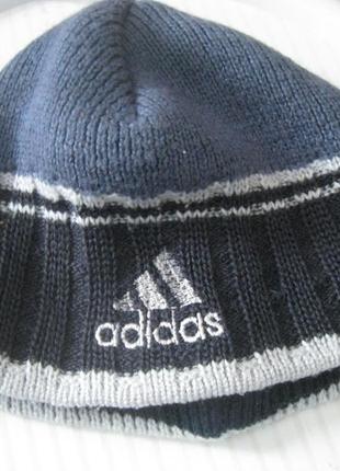 Шапка adidas чоловіча зимова спортивна всі подвійні