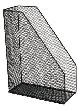 Лоток вертикальный металлический axent 2120-01-a, 100x250x320 мм, черный