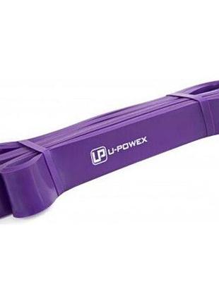 Резиновая петля для фитнеса u-powex фиолетовая, 16-42 кг