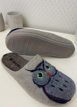 Женские тапочки войлочные inblu,размер в размер