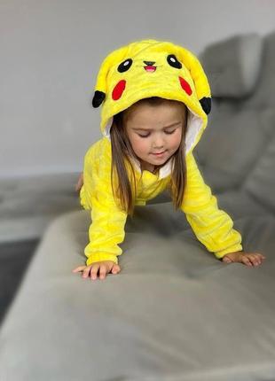 Дитячий кігурумі пікачу, дитяча піжама жовтий пікачу2 фото
