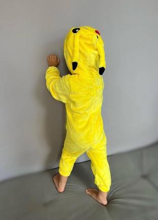 Дитячий кігурумі пікачу, дитяча піжама жовтий пікачу4 фото