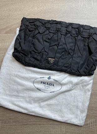 Prada nylon оригинальная сумка вечерний клатч