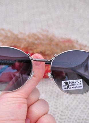 Фирменные солнцезащитные круглые очки havvs polarized окуляри стимпанк3 фото