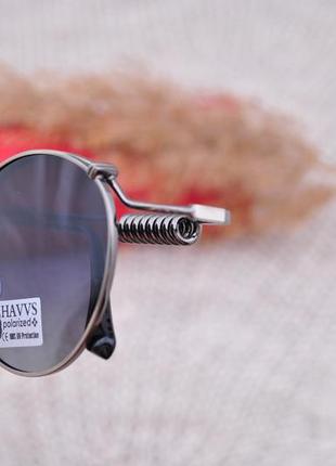 Фирменные солнцезащитные круглые очки havvs polarized окуляри стимпанк5 фото